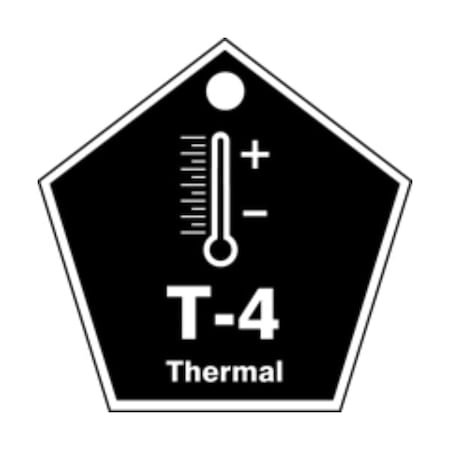 Accuform Plastic, 1-1/2 in Width, 1.56 in Height, , 5 PK TDK804VPM